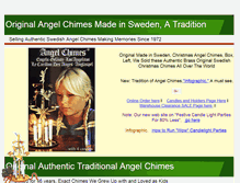Tablet Screenshot of angelchimes.com